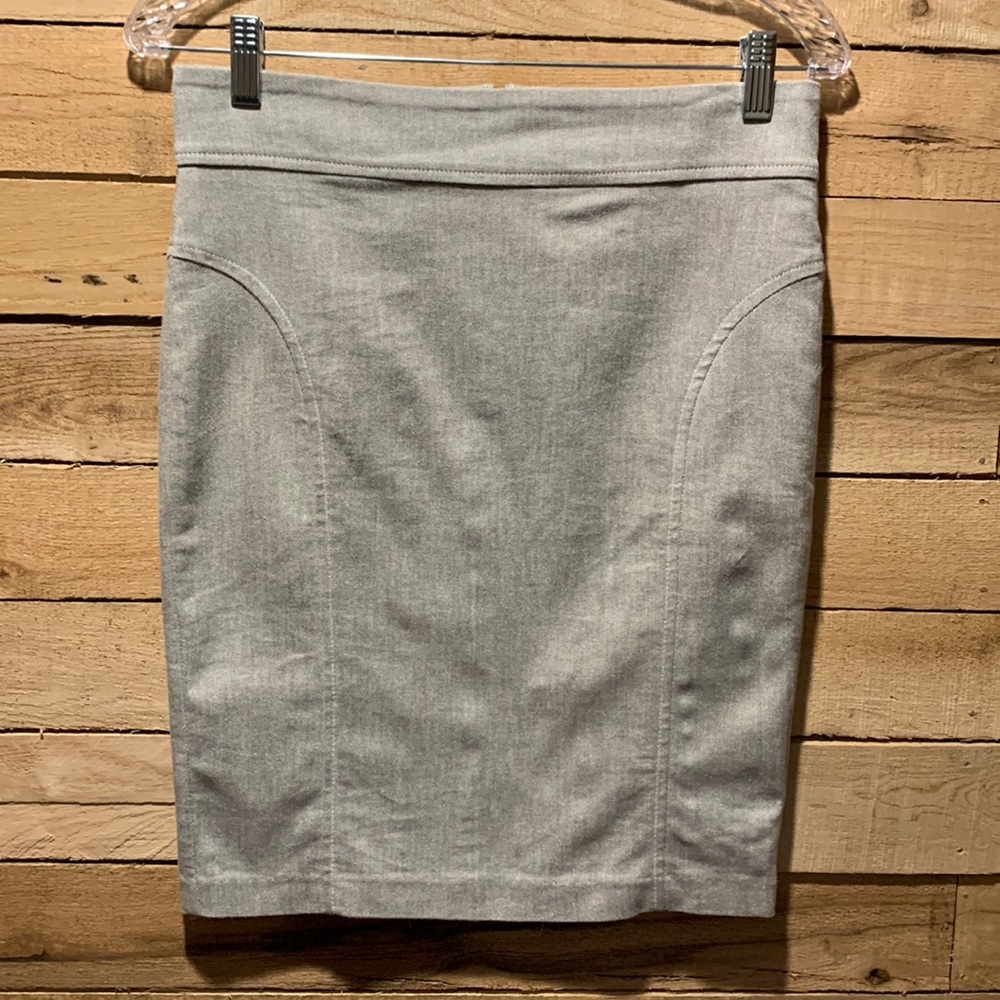 Wet Seal Unlined Brown & White Pencil Skirt Size Small